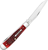 Case Cutlery Heritage Trapper Gift Set 52018 With 6254 SS Pattern And Old Red Jigged Bone For Collectors by Case Cutlery