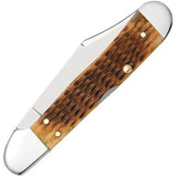 Case Cutlery Premium Mini Copperlock Folding Knife Antique Bone Handle With Locking Clip Blade For Collectors by Case Cutlery