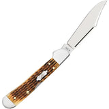 Case Cutlery Premium Mini Copperlock Folding Knife Antique Bone Handle With Locking Clip Blade For Collectors by Case Cutlery