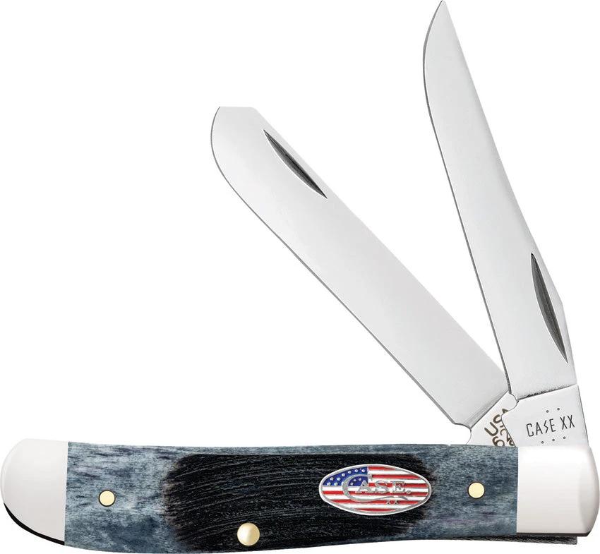 Case Cutlery Mini Trapper Gray Sawcut 53066 by Case Cutlery