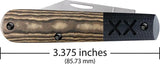 Case Cutlery Crossroads XR Barlow Knife S35VN Clip Blade 3.38in Black Tan Richlite G10 For EDC Enthusiasts by Case Cutlery