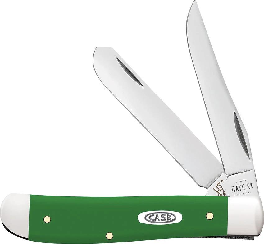 Case Cutlery Mini Trapper Green Synthetic 53391 by Case Cutlery