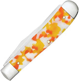 Case Cutlery Trapper Candy Corn Kirinite Handle For Collectors With 4.13 Inch Closed Mirror Clip And Spey Blades by Case Cutlery