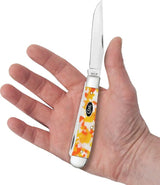 Case Cutlery Trapper Candy Corn Kirinite Handle For Collectors With 4.13 Inch Closed Mirror Clip And Spey Blades by Case Cutlery
