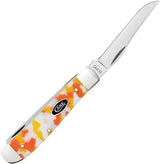 Case Cutlery Mini Trapper Candy Corn Kirinite Knife With Mirror Clip And Spey Blades, 3.5 Inch Closed, Collectors Gift by Case Cutlery