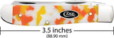 Case Cutlery Mini Trapper Candy Corn Kirinite Knife With Mirror Clip And Spey Blades, 3.5 Inch Closed, Collectors Gift by Case Cutlery