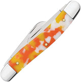 Case Cutlery Med Stockman Candy Corn Kirinite Knife For Collectors 3.63 Inch Closed Clip Sheepsfoot Spey Blades by Case Cutlery