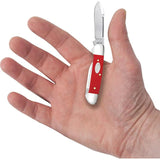 Case Cutlery Butterbean Red Synthetic Compact Dual Blade EDC Knife For Knife Enthusiasts by Case Cutlery
