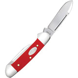 Case Cutlery Butterbean Red Synthetic Compact Dual Blade EDC Knife For Knife Enthusiasts by Case Cutlery