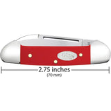 Case Cutlery Butterbean Red Synthetic Compact Dual Blade EDC Knife For Knife Enthusiasts by Case Cutlery