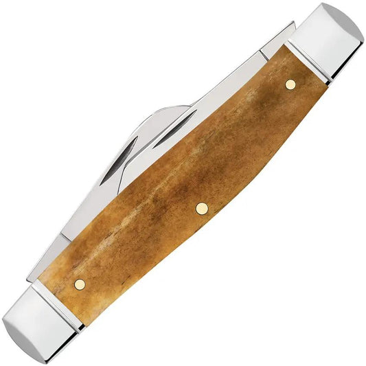Case Stockman Knife Antique Bone 4.25in Triple Blade Clip Spey Sheepsfoot Boxed Collector Edition by Case Cutlery