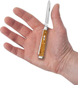 Case Cutlery Baby Doc Pocket Knife Antique Bone Handle 2.88 Inch Closed with Mirror Stainless Blades for Collectors by Case Cutlery