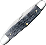 Case Cutlery Muskrat CS Pattern Folding Knife Dual Clip Blade Gray Crandall Bone For Collectors by Case Cutlery