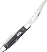 Case Cutlery Muskrat CS Pattern Folding Knife Dual Clip Blade Gray Crandall Bone For Collectors by Case Cutlery