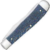 Case Cutlery Trapper Knife Blue Sycamore Handle 4.13 Inch Closed 7254 SS Spey Clip Blades For Collectors by Case Cutlery