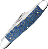 Case Stockman Folding Knife Premium Blue Sycamore Handle 3.88 Inch Closed Clip Sheepsfoot Spey Blades For Collectors by Case Cutlery