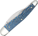 Case Cutlery Seahorse Whittler Sycamore 63735 4 Inch Stainless Wharncliffe Pen Coping Blades Blue Handle For Collectors by Case Cutlery