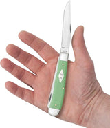 Case Trapper Knife Mint Green 63830 Mirror Finish Stainless Clip And Spey Blades For Collectors by Case Cutlery