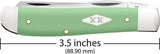 Case Cutlery Mini Trapper Mint Green Knife 3.5 Inch With 4207 SS Pattern Clip And Spey Blades For Collectors by Case Cutlery