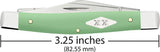 Case Cutlery Stockman Knife Mint Green 4344 SS 3.25 Inch Closed With Clip Sheepsfoot And Pen Blades For Collectors by Case Cutlery