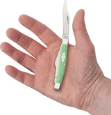Case Cutlery Stockman Knife Mint Green 4344 SS 3.25 Inch Closed With Clip Sheepsfoot And Pen Blades For Collectors by Case Cutlery