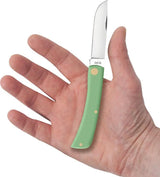 Case Cutlery Sod Buster Jr Mint Green Knife 3.63 Inch Closed Stainless Skinner Blade For Outdoor Enthusiasts by Case Cutlery
