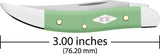 Case Cutlery Small Toothpick Mint Green Premium Pocket Knife 3In Mirror Finish Stainless Clip Blade For Collectors by Case Cutlery