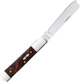 Case Cutlery Razor Brown Maple Burl Handle Stainless 3.88in Closed For Collectors Enthusiasts by Case Cutlery