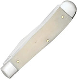 Case Cutlery Patriotic Trapper Knife With Smooth Bone Handle Stainless Clip Spey Blade For Collectors by Case Cutlery