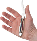 Case Cutlery Muskrat Patriotic Pocket Knife For Collectors 3.88 Inch Mirror Finish Stainless Blade With Bone Handle by Case Cutlery