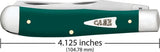Case Cutlery Trapper Spruce Green Folding Knife With Premium Mirror Clip And Spey Blades 4.13 Inch Closed For Collectors by Case Cutlery