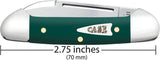 Case Cutlery Butterbean Spruce Green Pocket Knife 2.75 Inch Closed Stainless Blades For EDC Collectors by Case Cutlery