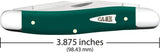 Case Cutlery Muskrat Pocket Knife Spruce Green Handle 3.88 Inch Closed Premium Mirror Finish Blade For Collectors by Case Cutlery