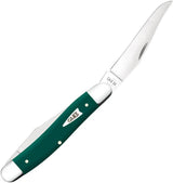 Case Cutlery Muskrat Pocket Knife Spruce Green Handle 3.88 Inch Closed Premium Mirror Finish Blade For Collectors by Case Cutlery