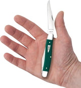 Case Cutlery Muskrat Pocket Knife Spruce Green Handle 3.88 Inch Closed Premium Mirror Finish Blade For Collectors by Case Cutlery