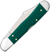 Case Cutlery Mini Copperlock Spruce Green Pocket Knife With Locking Clip Blade And Nickel Silver Bolsters For Collectors by Case Cutlery
