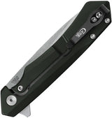 Case Kinzua Framelock Folding Knife S35VN Partial Serration OD Green Handle 4.75 Inch Closed For EDC Enthusiasts by Case Cutlery