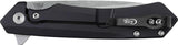 Case Kinzua Framelock Knife S35VN Partially Serrated 4.75in Closed Black Aluminum Handle EDC by Case Cutlery