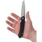Case Kinzua Framelock Knife 4.75in Closed S35VN Stonewash Blade Premium Black Aluminum Handle EDC by Case Cutlery