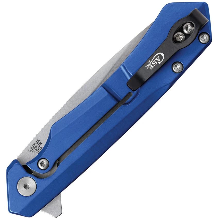 Case Kinzua Framelock Aluminum Folding Knife With S35VN Tanto Blade And Blue Handle For EDC Enthusiasts by Case Cutlery