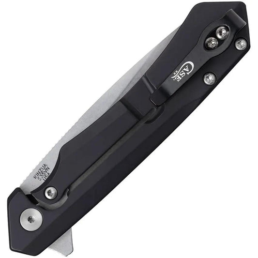 Case Cutlery Kinzua Framelock Folding Knife S35VN Tanto 3.75in Blade Black Aluminum Handle EDC by Case Cutlery