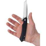 Case Cutlery Kinzua Framelock Folding Knife S35VN Tanto 3.75in Blade Black Aluminum Handle EDC by Case Cutlery