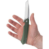 Case Cutlery Kinzua Framelock Knife With S35VN Tanto Blade OD Green Aluminum Handle EDC Ready by Case Cutlery