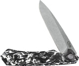 Case Cutlery Kinzua Framelock Knife 3.75in S35VN Blade Black White Carbon Fiber Handle For EDC Enthusiasts by Case Cutlery
