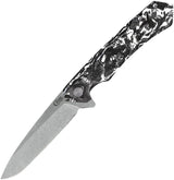 Case Cutlery Kinzua Framelock Knife 3.75in S35VN Blade Black White Carbon Fiber Handle For EDC Enthusiasts by Case Cutlery