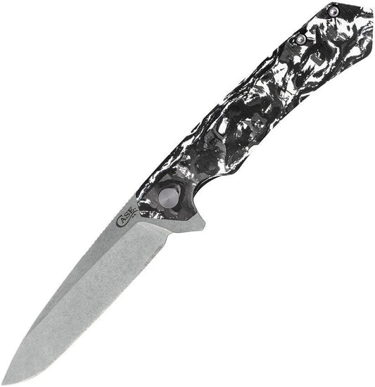 Case Cutlery Kinzua Framelock Knife 3.75in S35VN Blade Black White Carbon Fiber Handle For EDC Enthusiasts by Case Cutlery