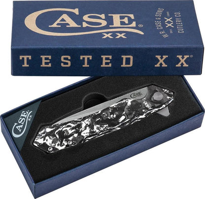 Case Cutlery Kinzua Framelock Knife 3.75in S35VN Blade Black White Carbon Fiber Handle For EDC Enthusiasts by Case Cutlery