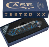 Case Cutlery Kinzua Framelock S35VN Folding Knife for EDC Enthusiasts Black Blue Carbon Fiber Handle Extended Tang by Case Cutlery