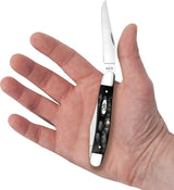 Case Muskrat Pocket Knife For Collectors Buffalo Horn Handle Stainless Steel Dual Clip Blades 3.88 Inch Closed by Case Cutlery