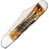 Case Cutlery Bonestag Mini CopperLock Pocket Knife 3.63in Closed Stainless Locking Blade For Collectors by Case Cutlery